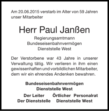 Traueranzeigen Von Paul Jan En Aachen Gedenkt