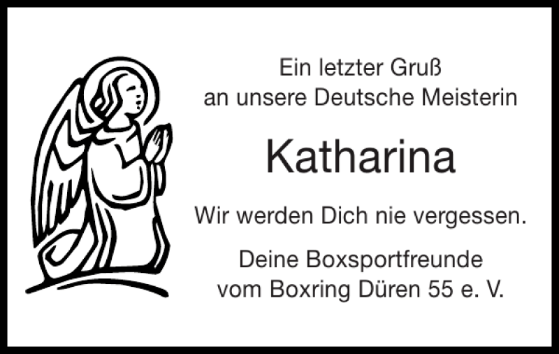 Traueranzeigen Von Katharina Aachen Gedenkt 7210